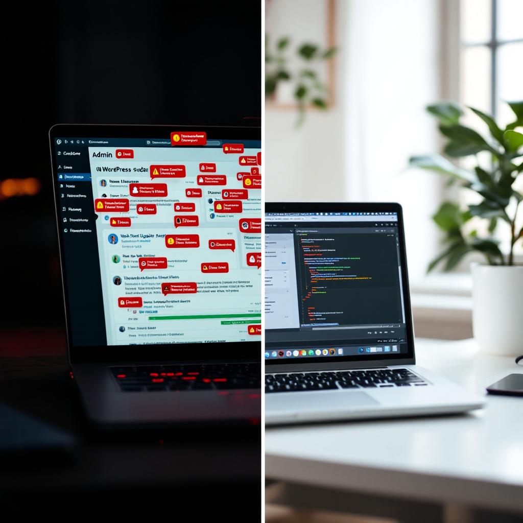 WordPress chaos versus WebForger calm
