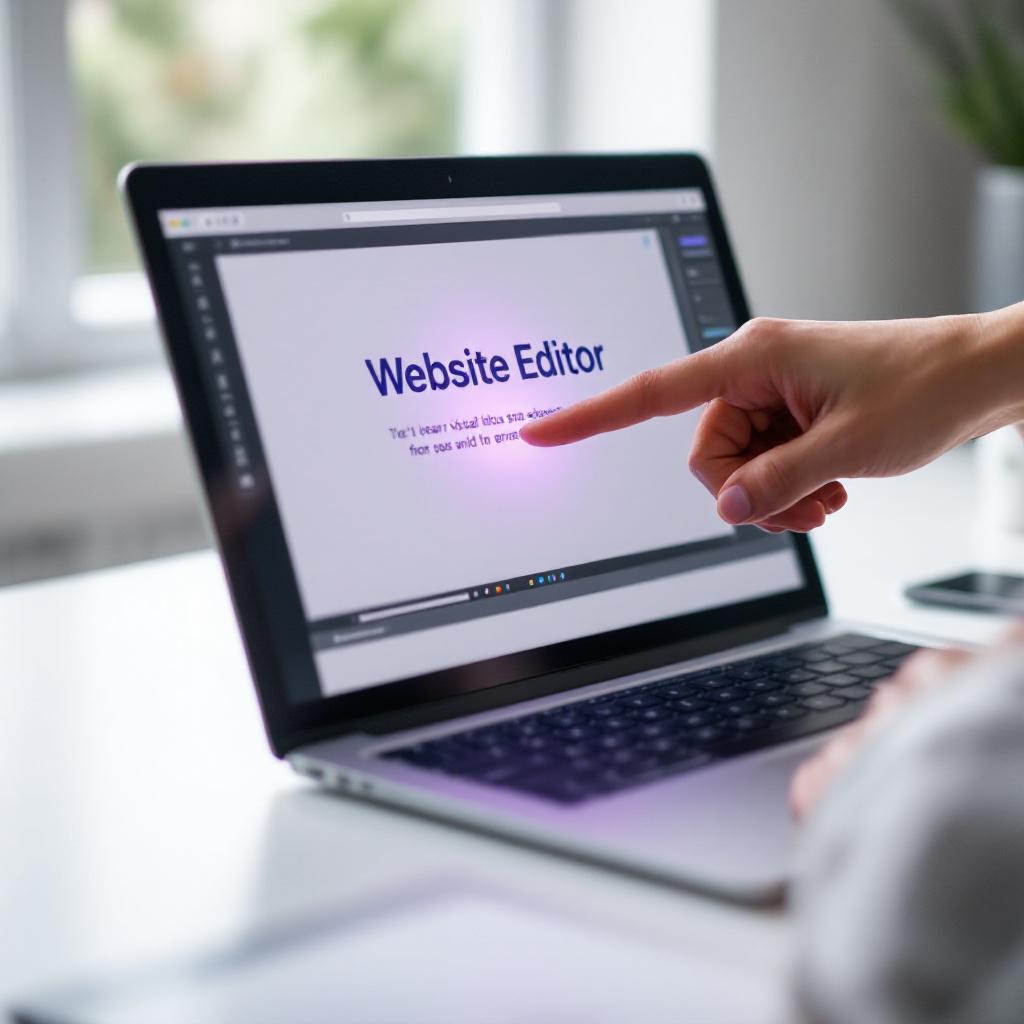 WebForger visual editor in action