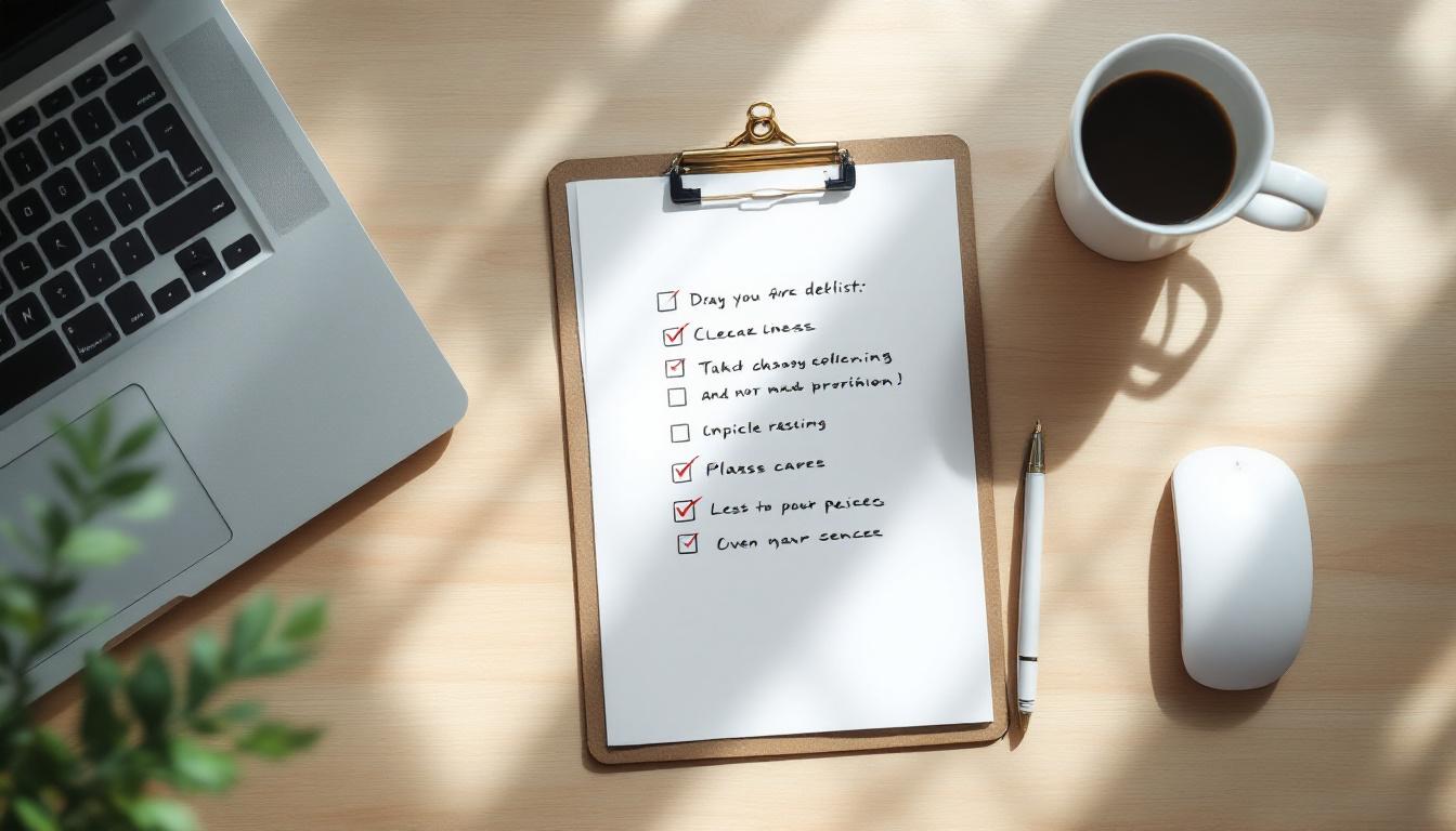 A clipboard with a checklist showing items being ticked off representing a Core Web Vitals optimization checklist